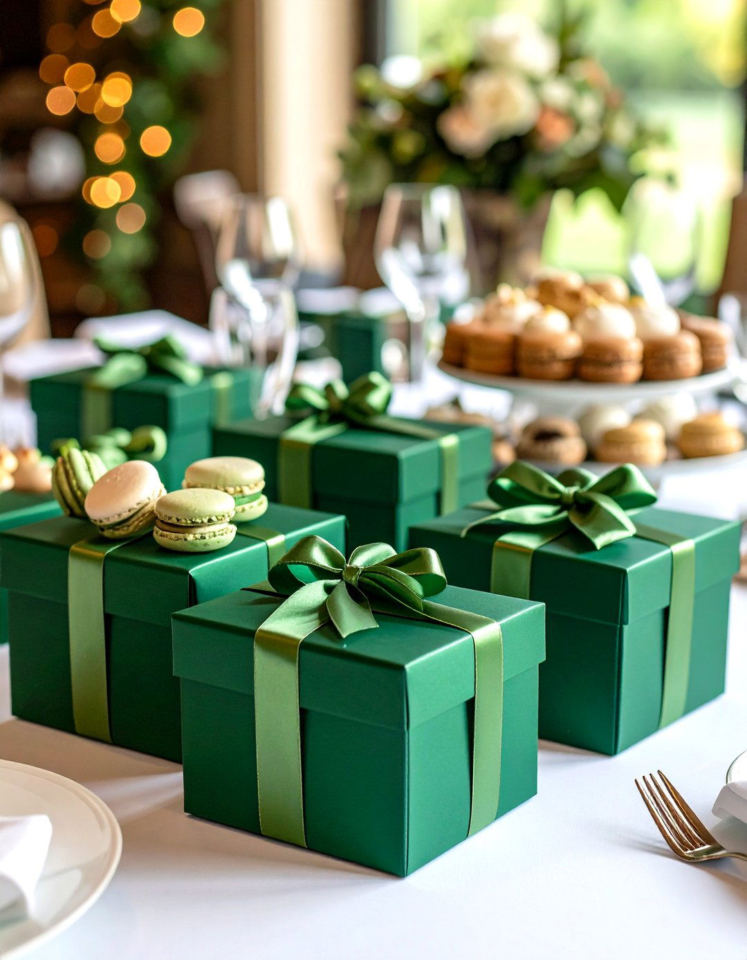 Elegant Emerald Gift Boxes and Favors Guests Love - 20 Emerald Green Wedding Ideas