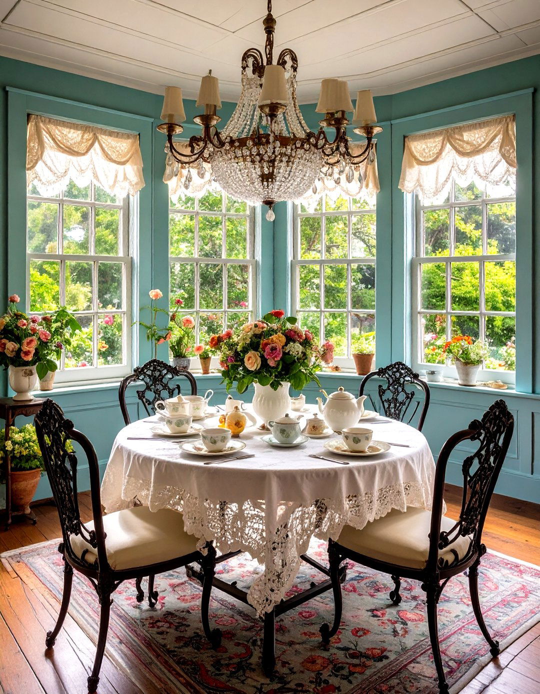 Elegant Tea Room - 20 She Shed Interior Ideas