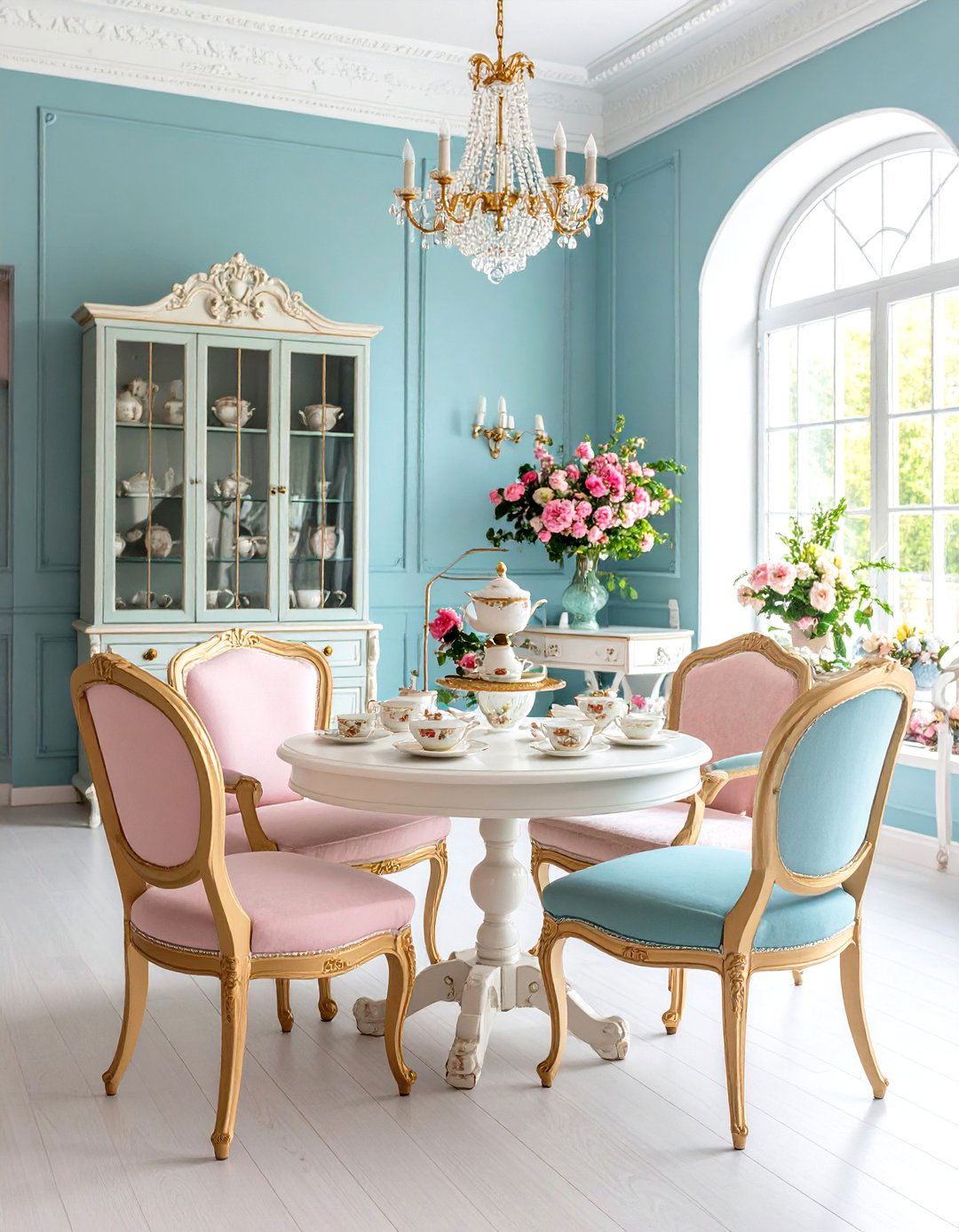 Elegant Tea Service Parlor Room Tradition - 20 Parlor Room Ideas