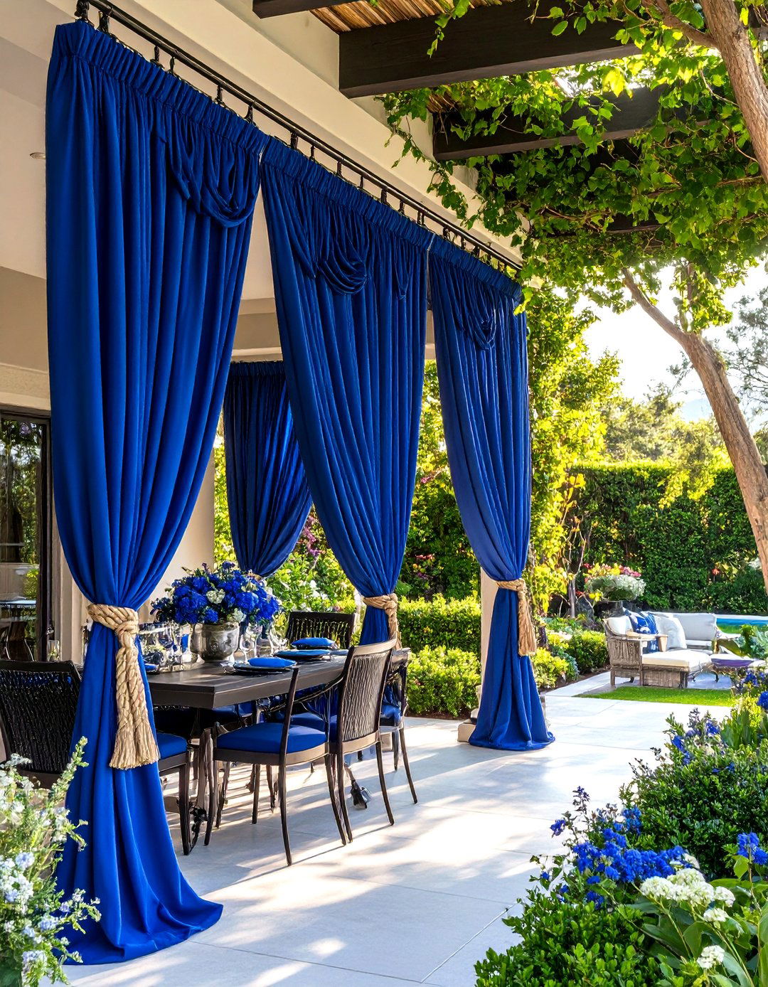 Elegant Tie Back Patio Curtain Concept - 20 Patio Curtain Ideas