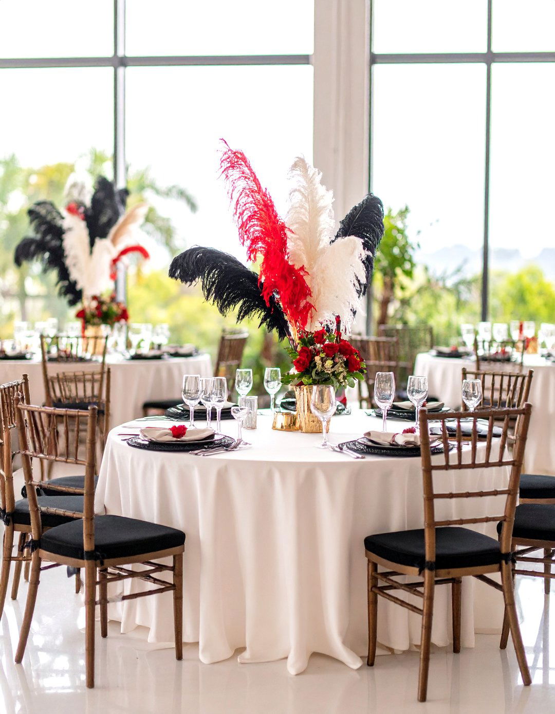 Elegant Vintage Hollywood Wedding Reception with Art Deco Glamour - 20 Wedding Reception Ideas