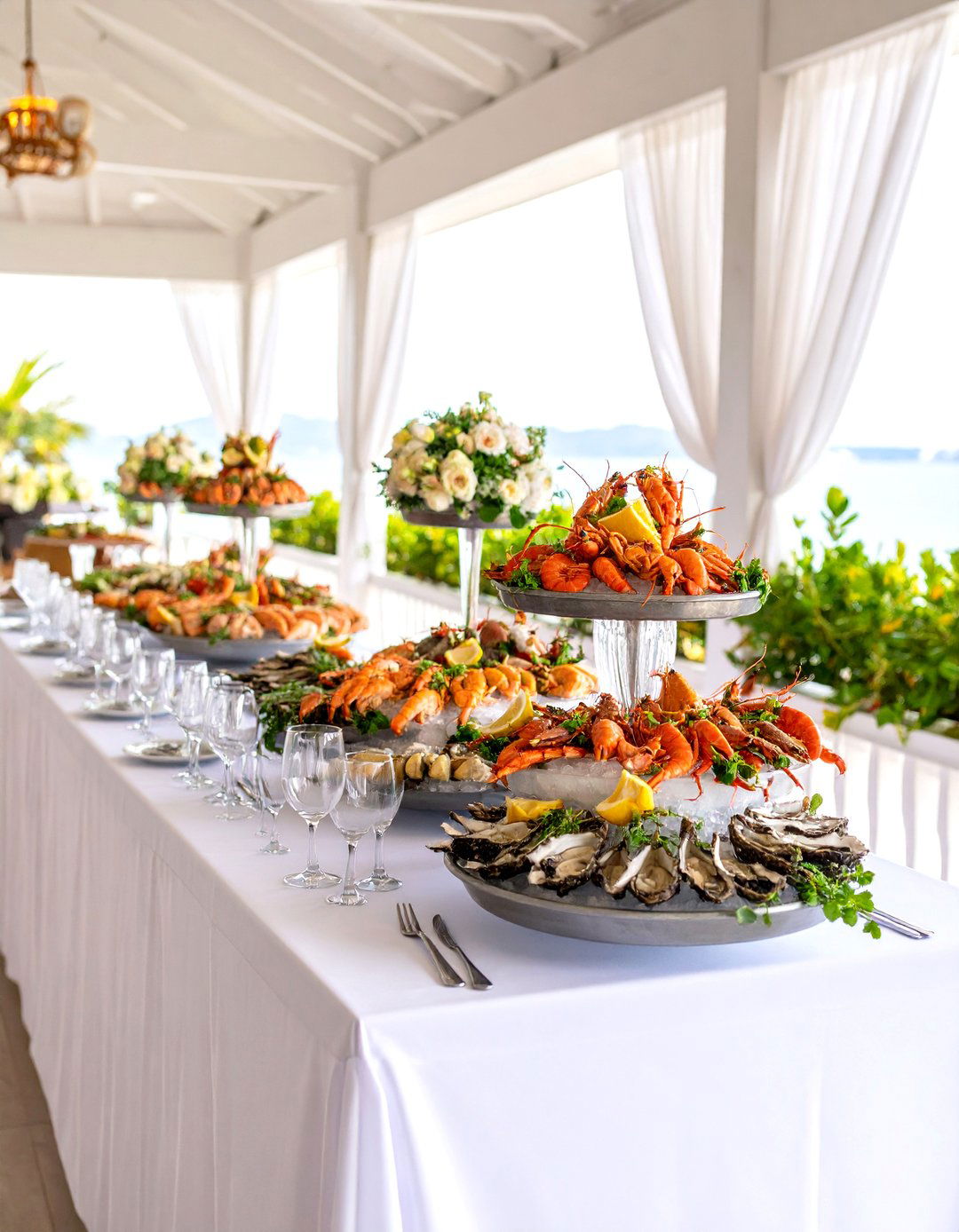 Elegant Wedding Buffet Seafood Display - 20 Wedding Buffet Ideas