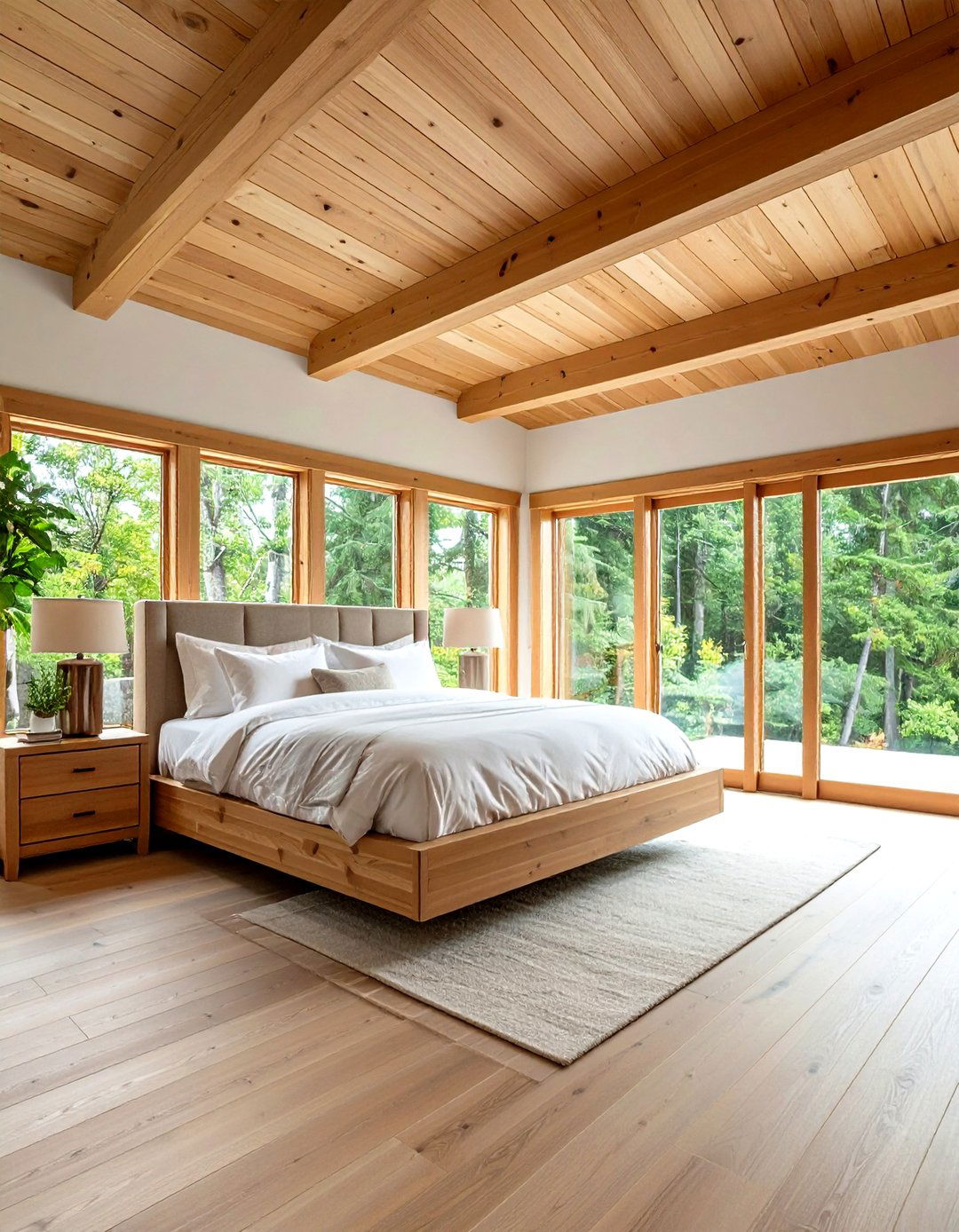 Elegant Wood Tongue and Groove Ceiling Installation - 20 Wood Ceiling Ideas