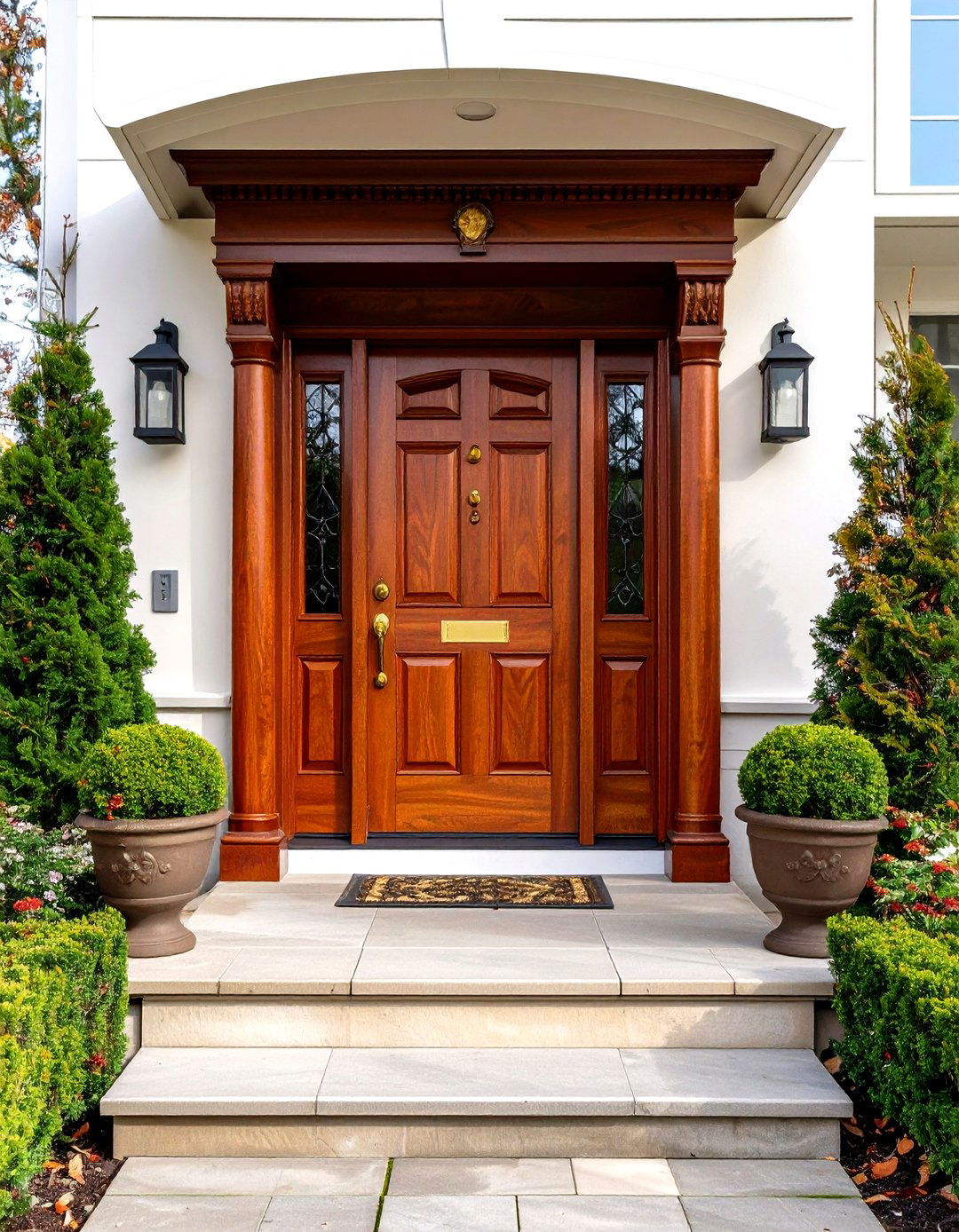Elegant - 20 Stained Front Door Ideas