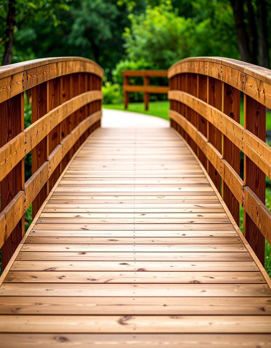Elevated Bridge Style Wooden Walkway - 20 Wooden Walkway Ideas