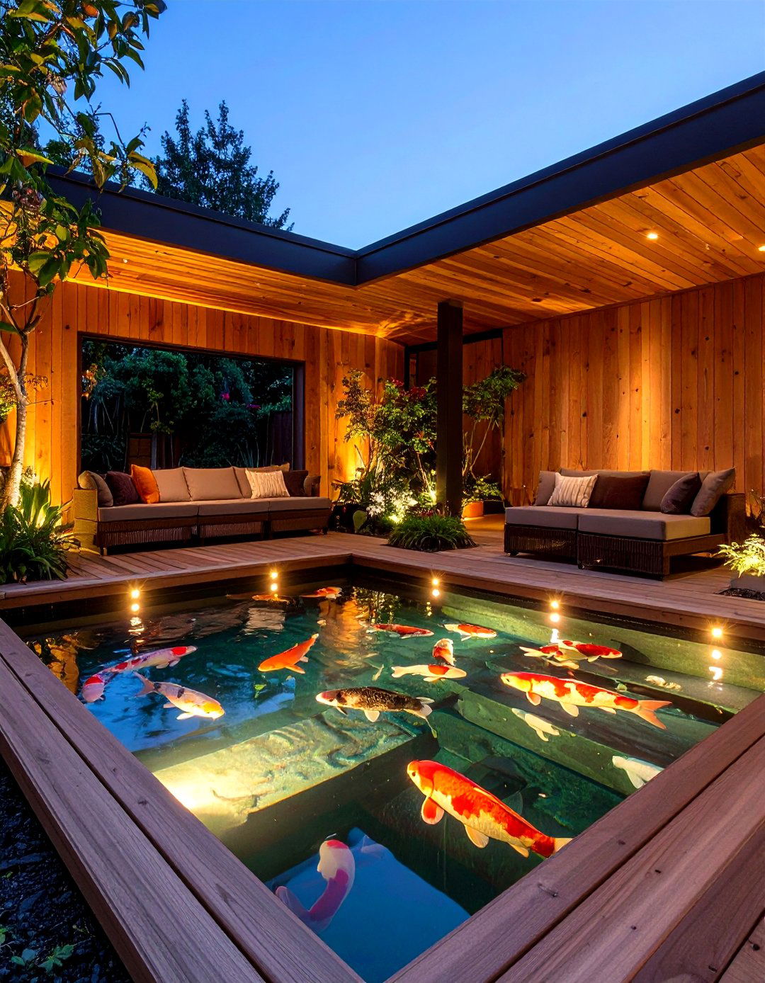 Elevated Koi Fish Pond Showcase - 20 Fish Pond Ideas