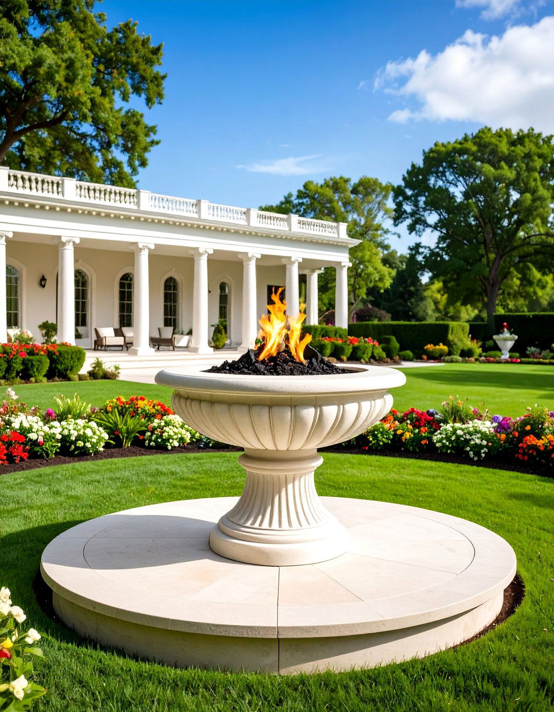 Elevated Pedestal Metal Fire Pit - 20 Metal Fire Pit Ideas