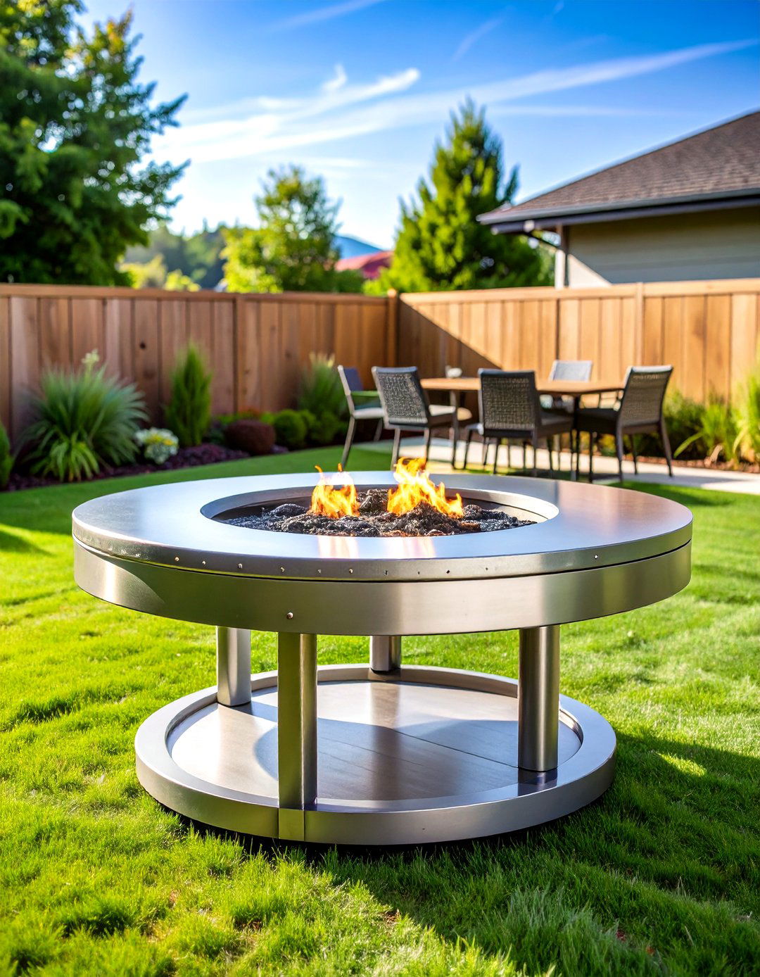 Elevated Rim Fire Pit Table - 20 Truck Rim Fire Pit Ideas