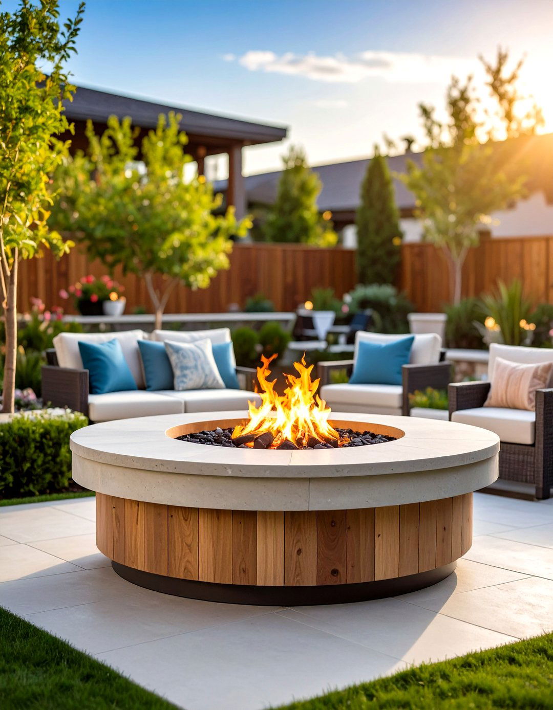 Elevated Wood Burning Fire Pit Table - 20 Wood Burning Fire Pit Ideas