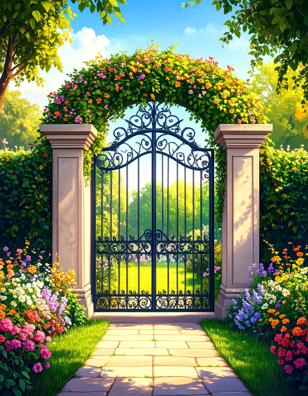 Embellished Gates and Doorways - 20 Small Walled Garden Ideas
