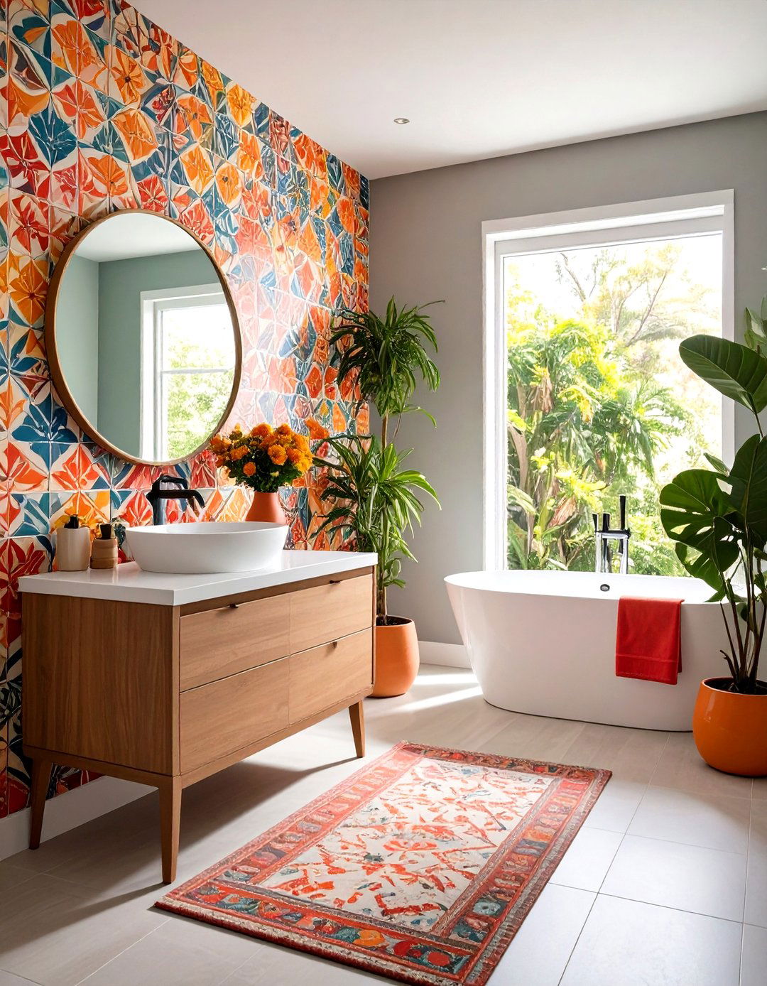 Embrace Bold Wallpaper - 20 Small Powder Room Ideas