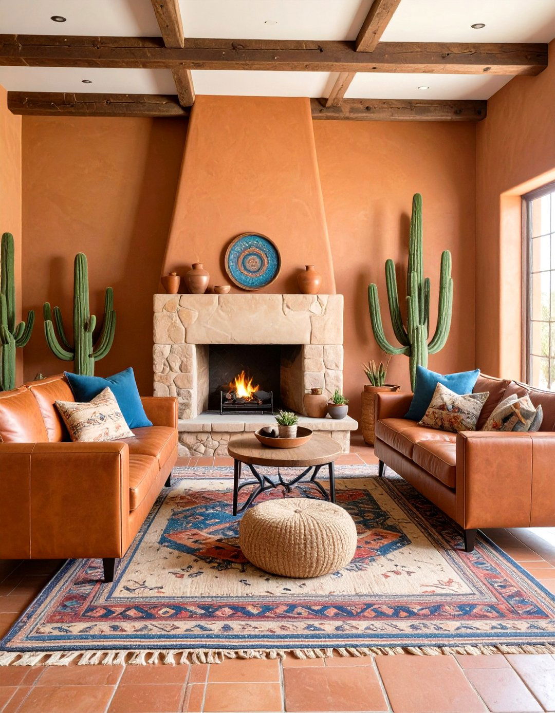 Embrace Earth Tone Color Palettes - 20 Southwestern Living Room Ideas