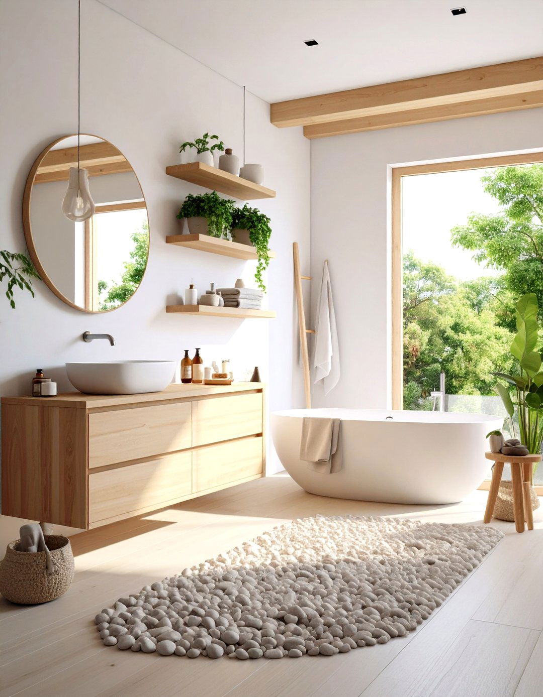Embrace Minimalist Scandinavian Influences - 20 Small White Bathroom Ideas