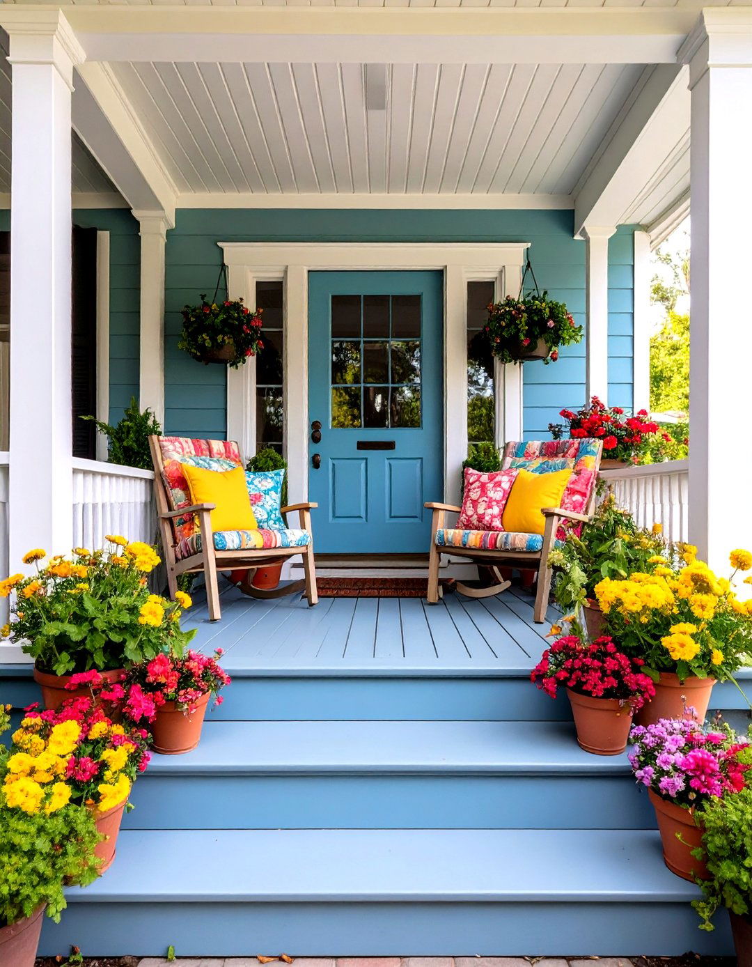 Embrace Symmetry - 20 Small Front Porch Ideas