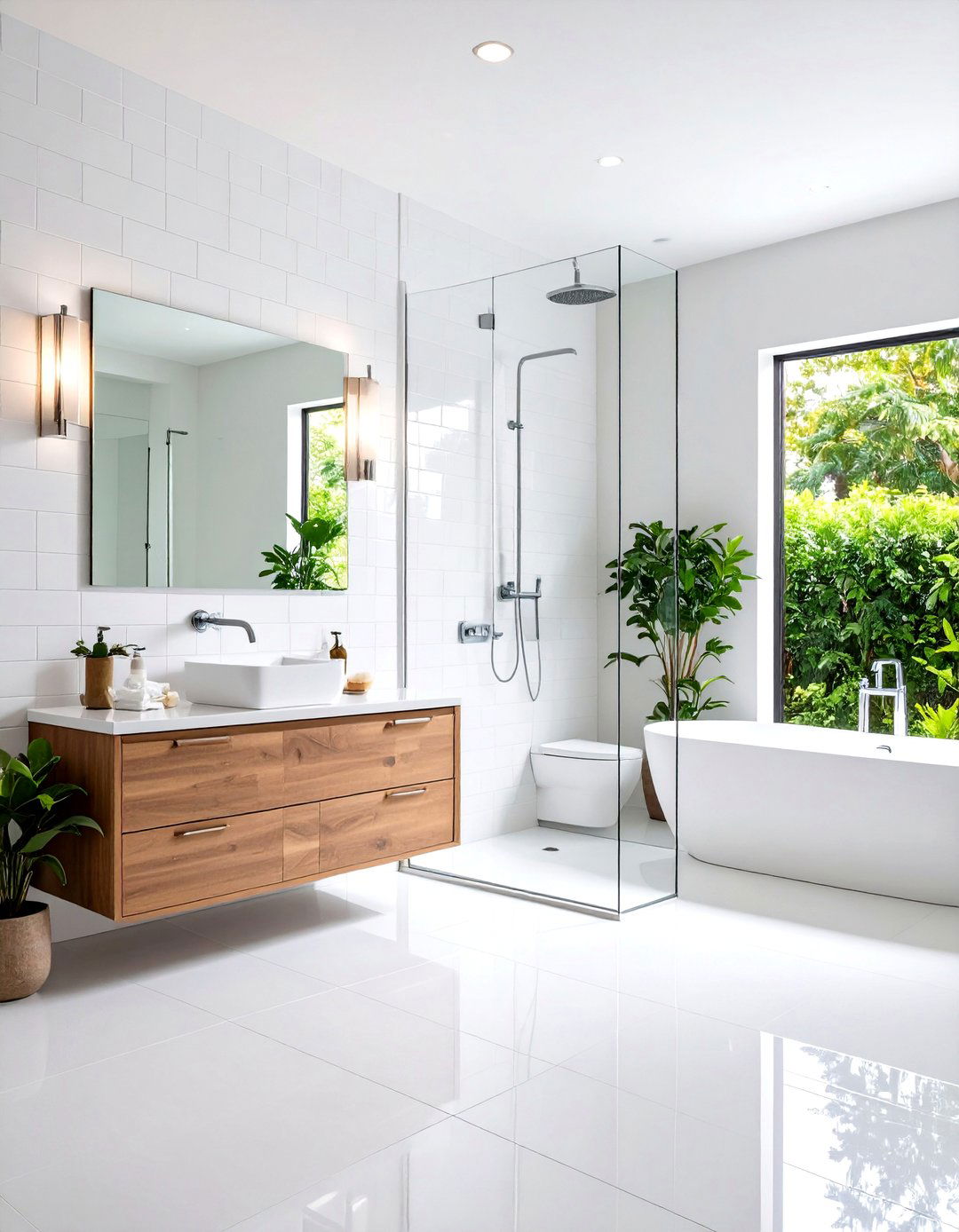 Embrace White Subway Tiles - 20 Small White Bathroom Ideas