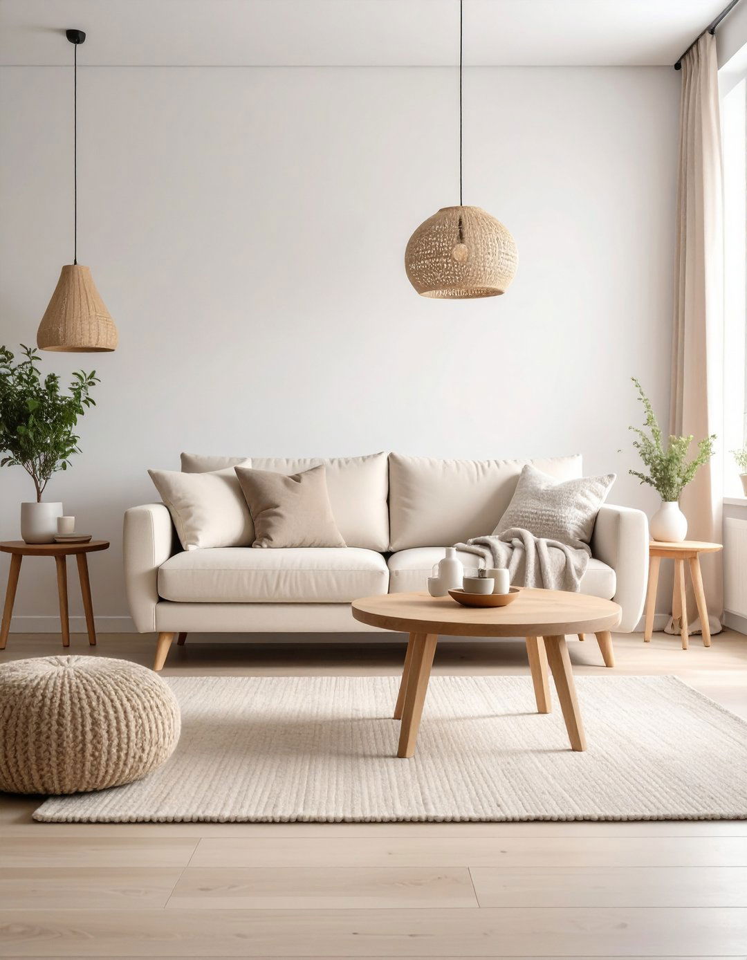 Embrace a Neutral Color Palette - 20 Scandinavian Living Room Ideas