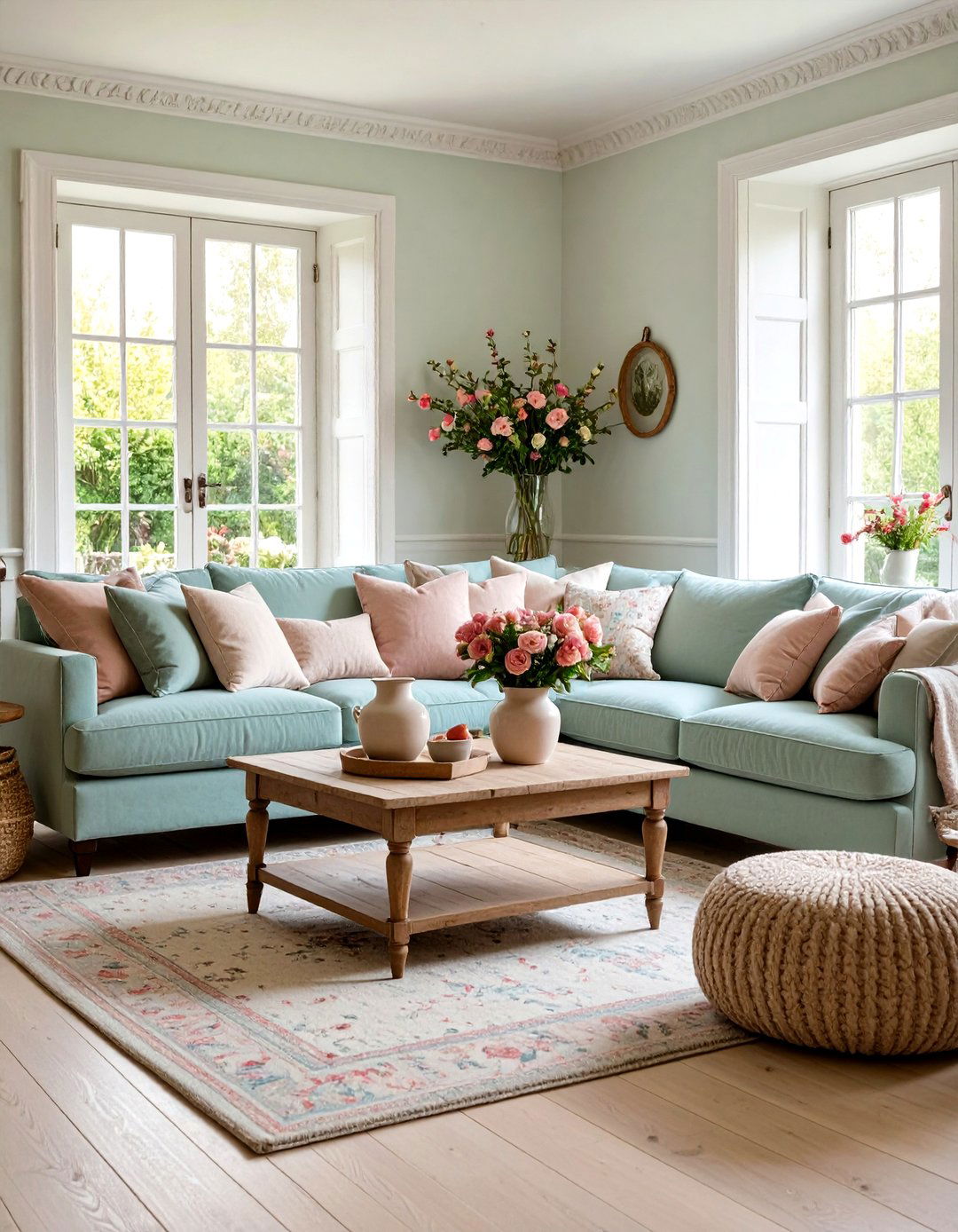 Embrace a Soft Neutral and Pastel Palette - 20 French Country Living Room Ideas