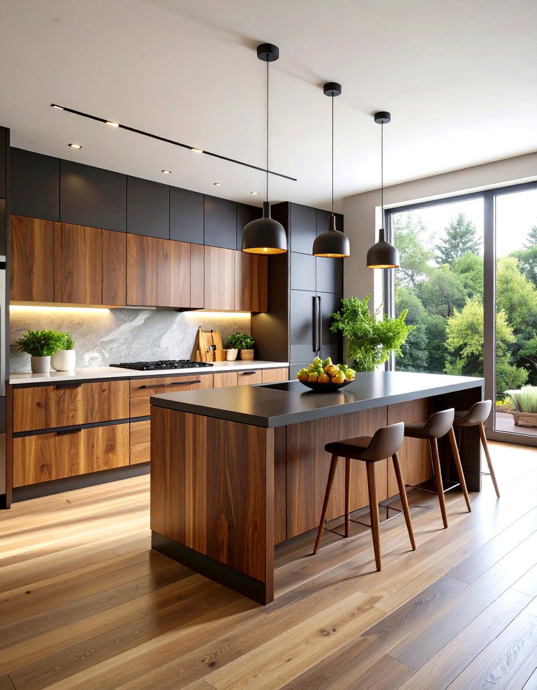 Embrace s Big Shift Toward Dark Wood Cabinet Dominance - 20 Dark Wood Kitchen Cabinets