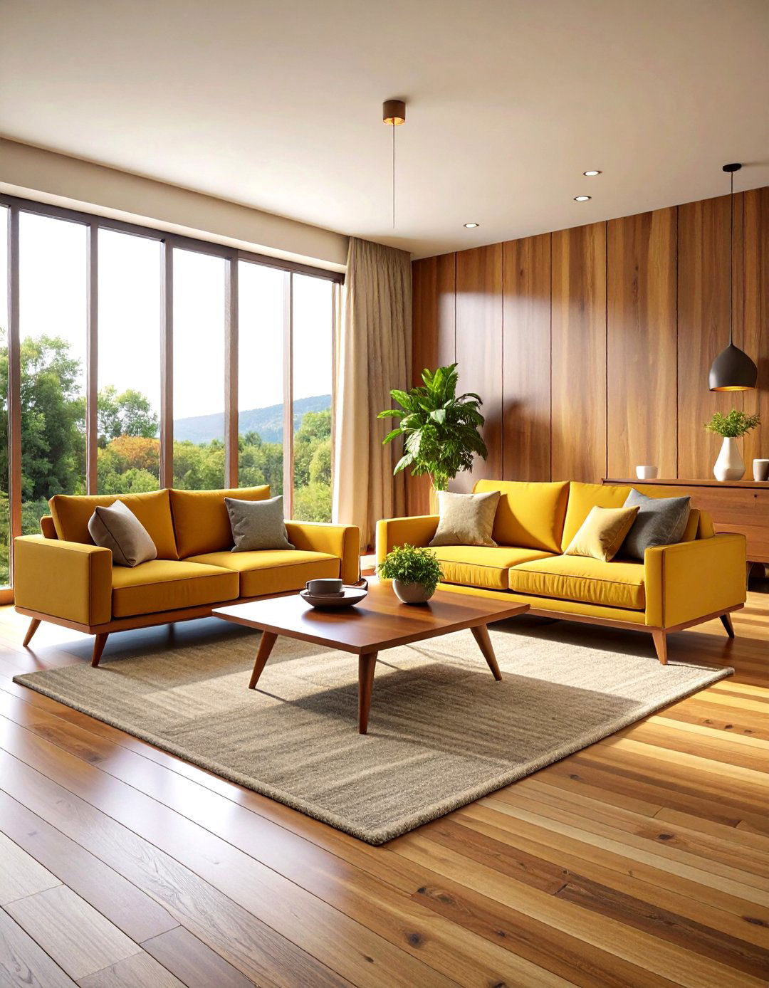 Embracing Midcentury Modern Vibes - 20 Sunken Living Room Ideas