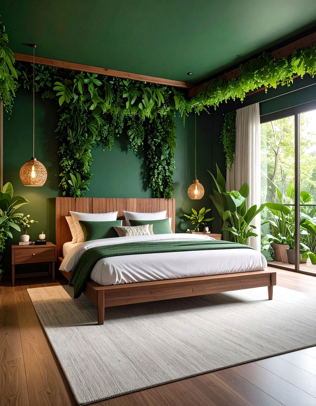 Emerald Canopy Jungle Themed Bedroom - 20 Jungle-themed Bedroom Ideas