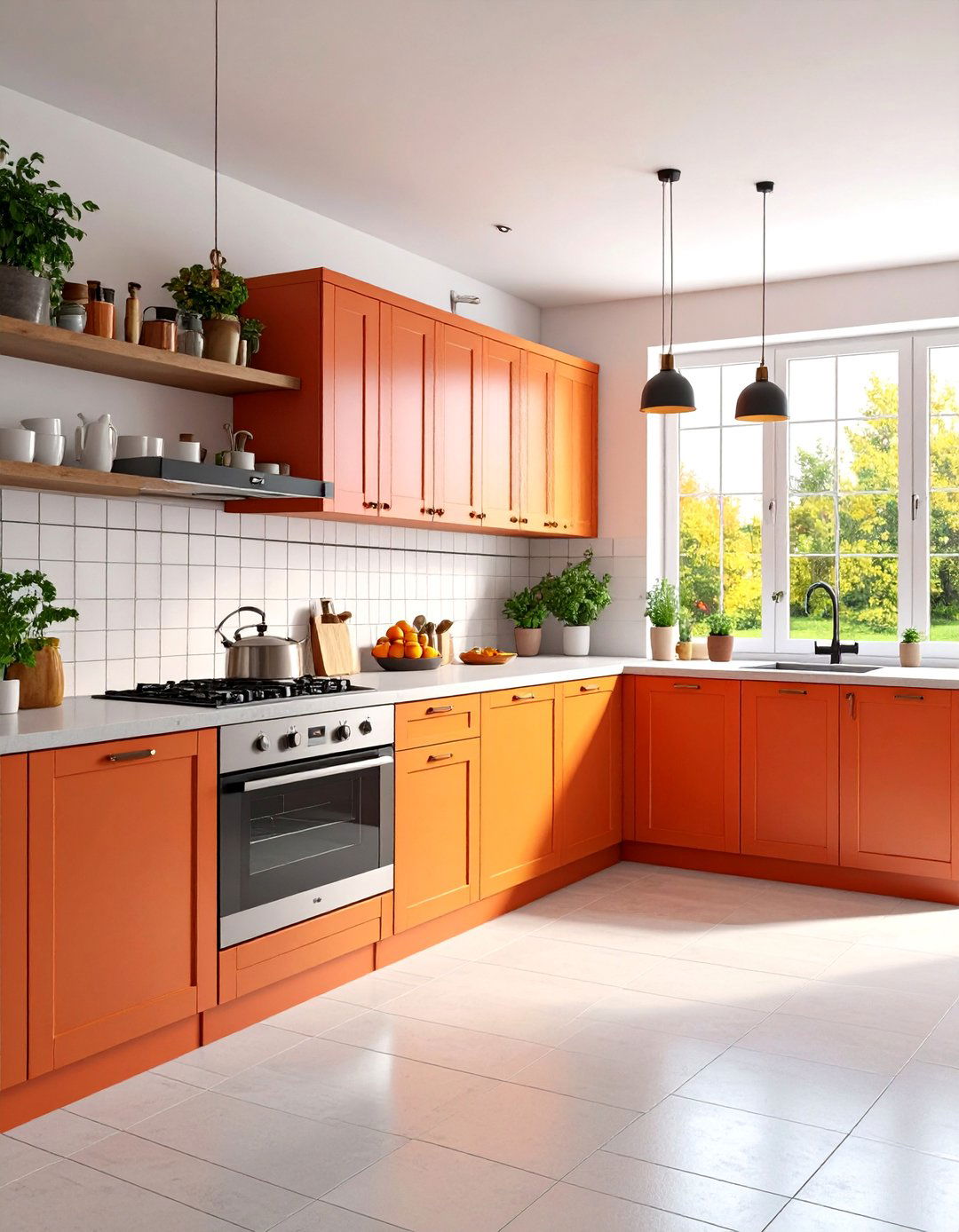 Emerald Green Colorful Kitchen Cabinets - 20 Colorful Kitchen Ideas