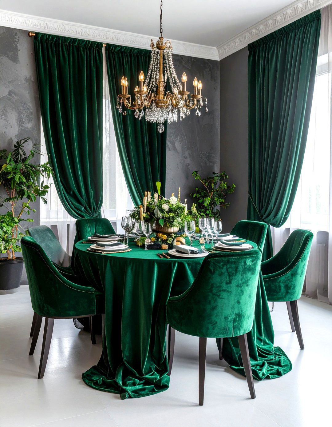 Emerald Green Curtains for Gray Walls - 20 What Color Curtains Go With Gray Walls