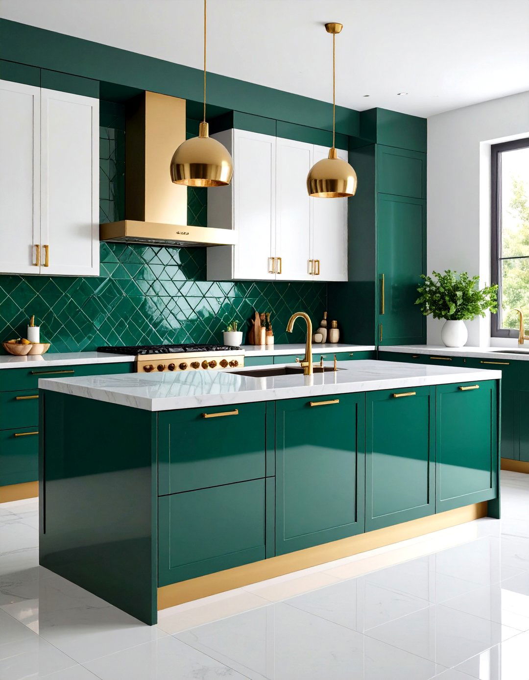 Emerald Green Kitchen Backsplash Glass Tiles - 20 Kitchen Backsplash Ideas