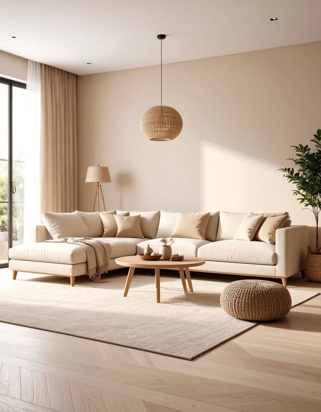 Emphasize Monochromatic Schemes - 20 Scandinavian Living Room Ideas