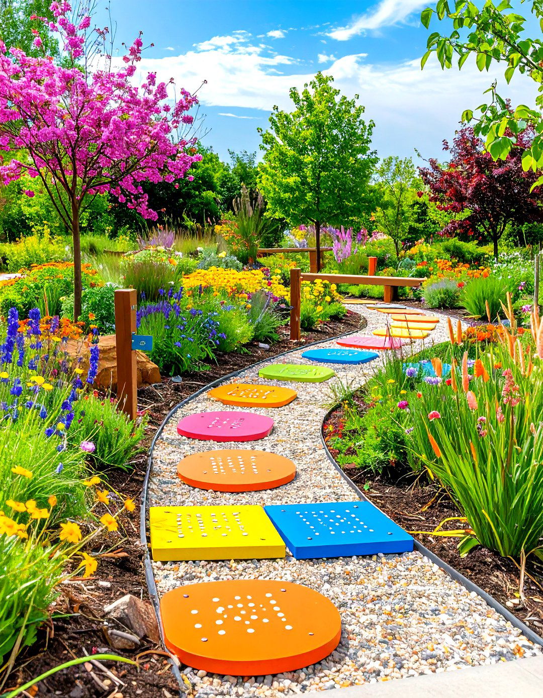 Employ Color Coded Signage - 20 Sensory Garden Ideas
