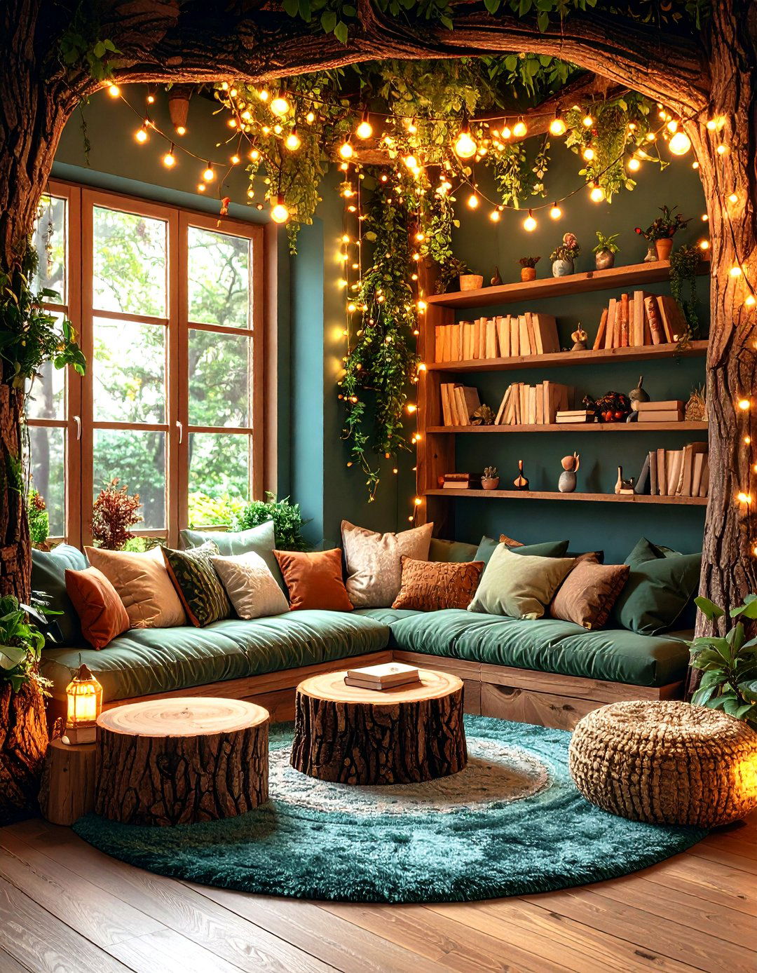 Enchanted Forest Kids Reading Nook - 20 kids reading nook ideas