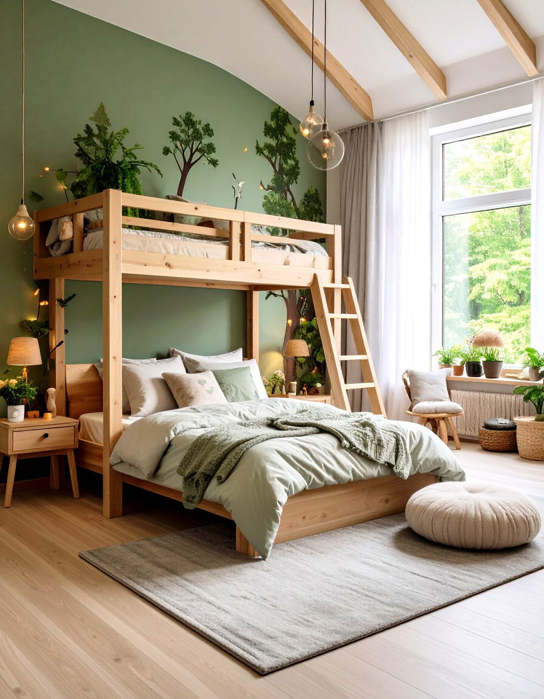 Enchanted Forest Kids Room with Woodland Creatures - 20 Kids Room Ideas