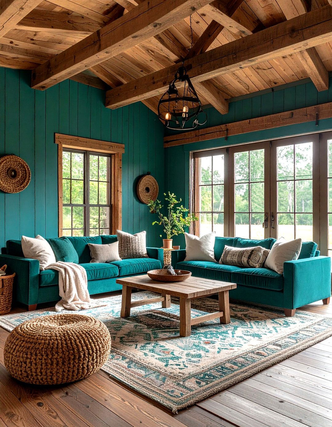 Energizing Barndominium Accent Colors - 20 Rustic Barndominium Interior Design Ideas