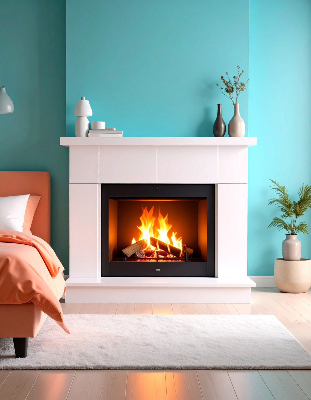 Energy Saving Infrared Electric Bedroom Fireplace - 20 Bedroom Fireplace Ideas