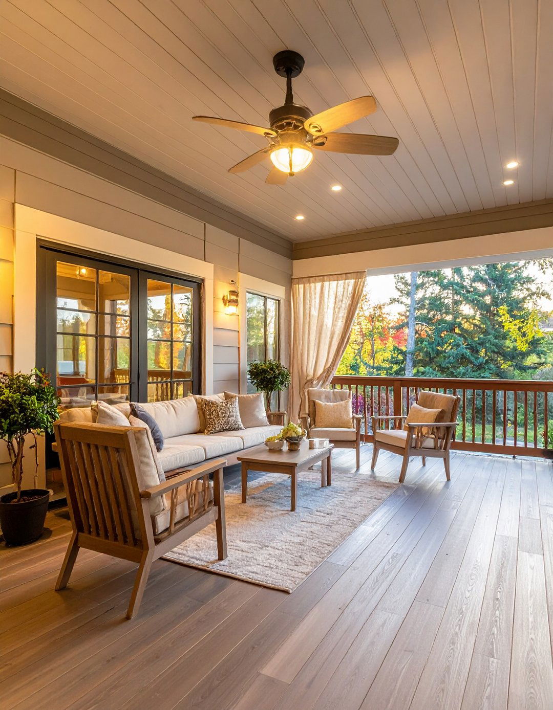 Energy Smart Porch That Trims Utility Bills - 20 Enclosed Porch Ideas