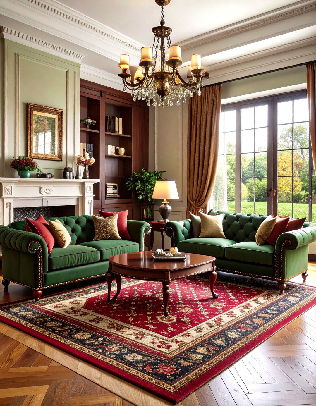 English Country Royal Living Room with Tartan Traditions - 20 Royal Living Room Design Ideas