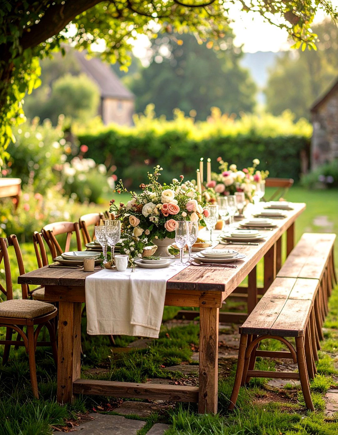 English Countryside Wedding Reception with Pastoral Charm - 20 Wedding Reception Ideas
