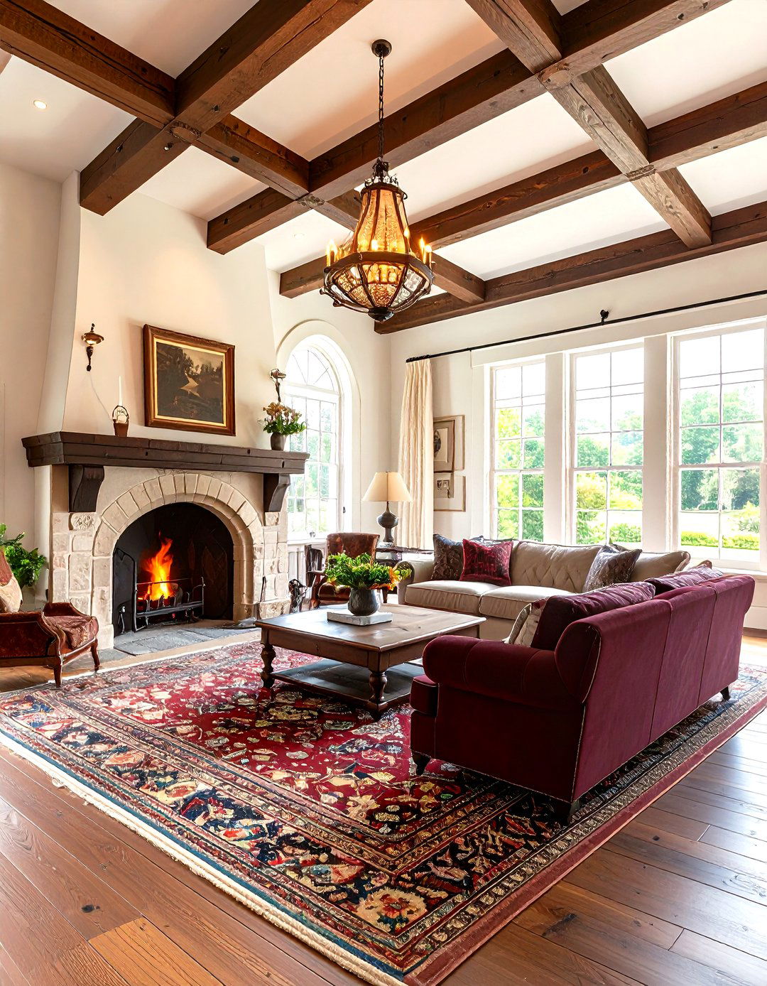 English Tudor Rooms With Fireplaces With Vaulted Ceilings and Dark Wood Paneling - 20 Rooms With Fireplaces With Vaulted Ceilings Features
