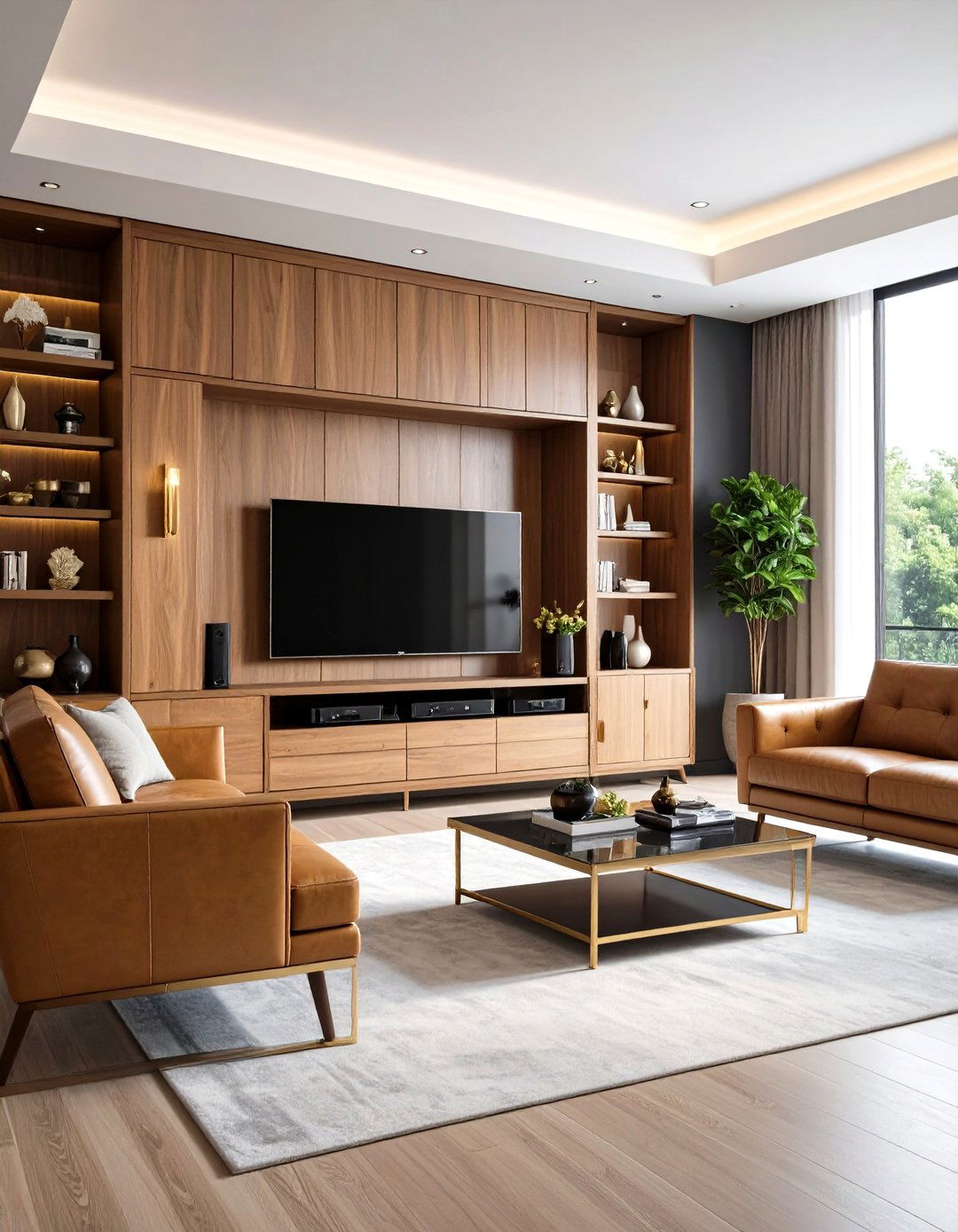 Entertainment Center Living Room with Technology Focus - 20 1980s Living Room Ideas