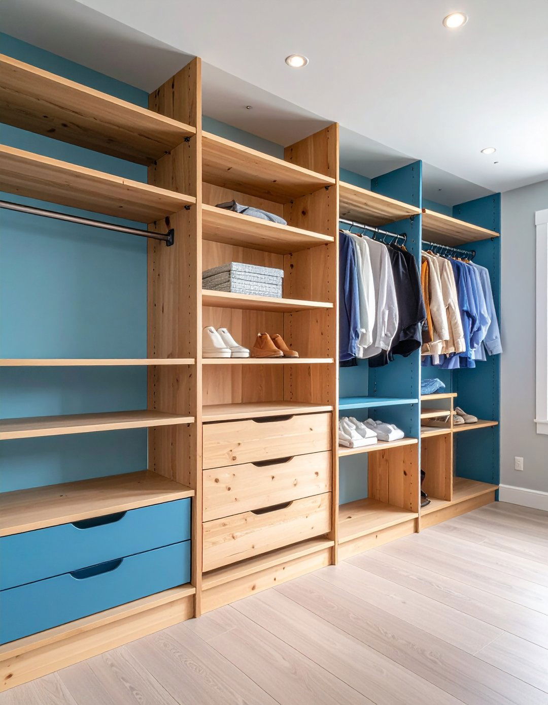 Entryway Closet Makeover with Custom Shelving - 20 Entryway Closet Ideas