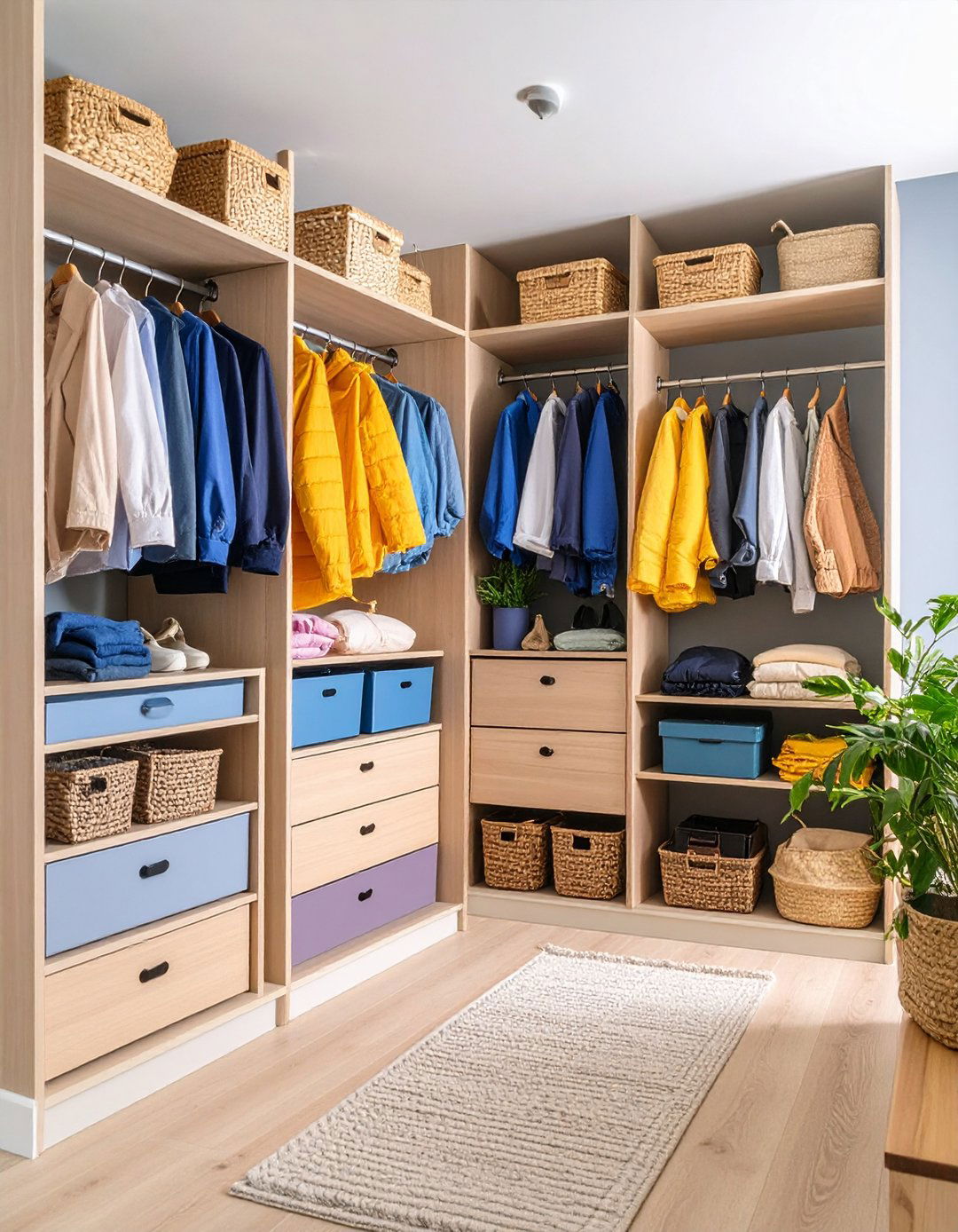 Entryway Closet Seasonal Storage System - 20 Entryway Closet Ideas