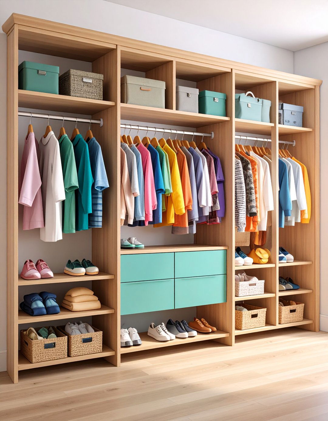 Entryway Closet Two Level Hanging System - 20 Entryway Closet Ideas
