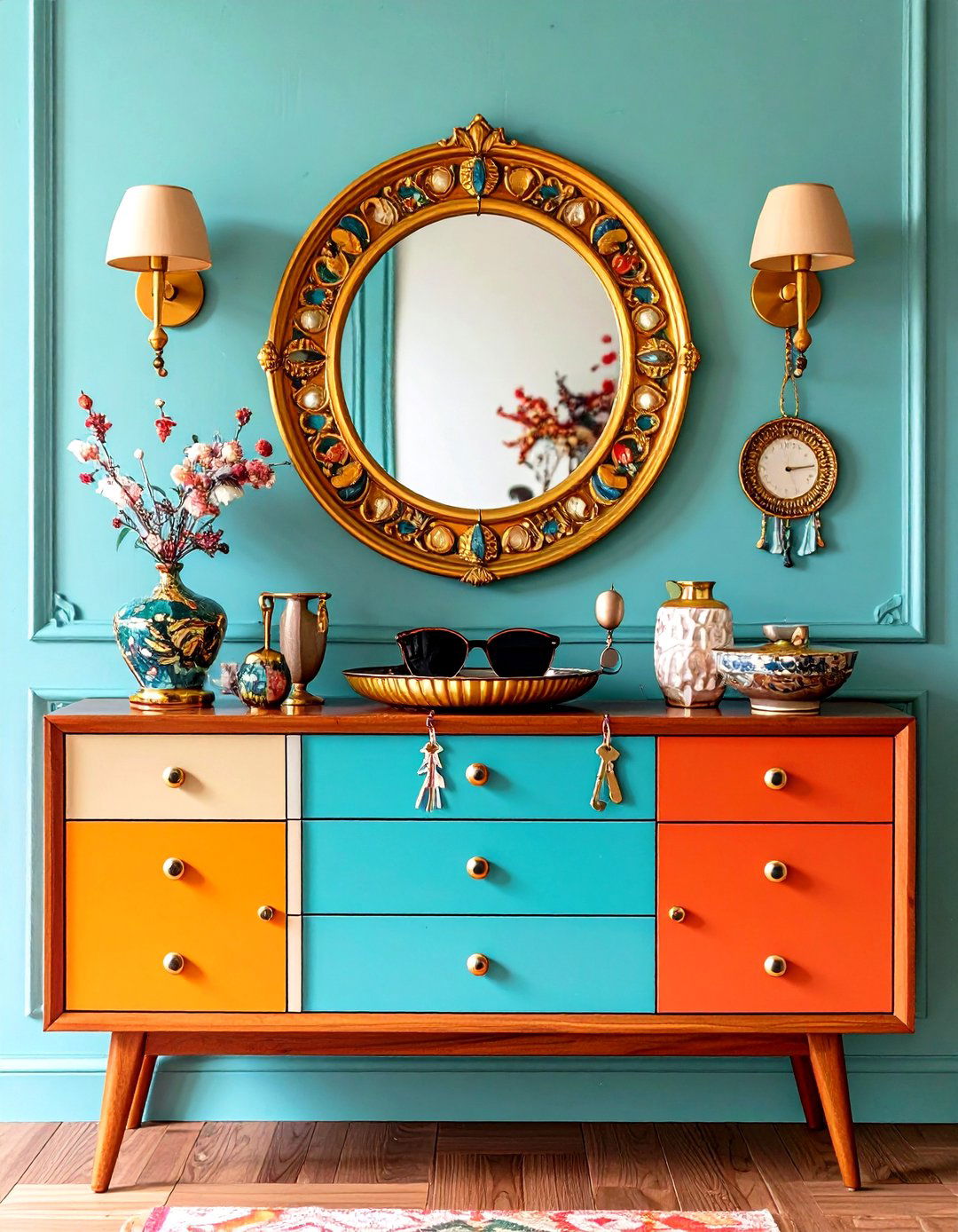 Entryway Essentials Tray - 20 Sideboard Decor Ideas
