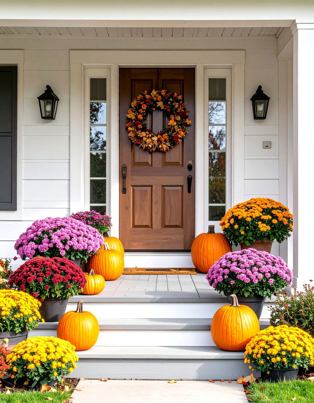 Entryway Fall Decor Welcome Displays - 20 Fall Decor Ideas