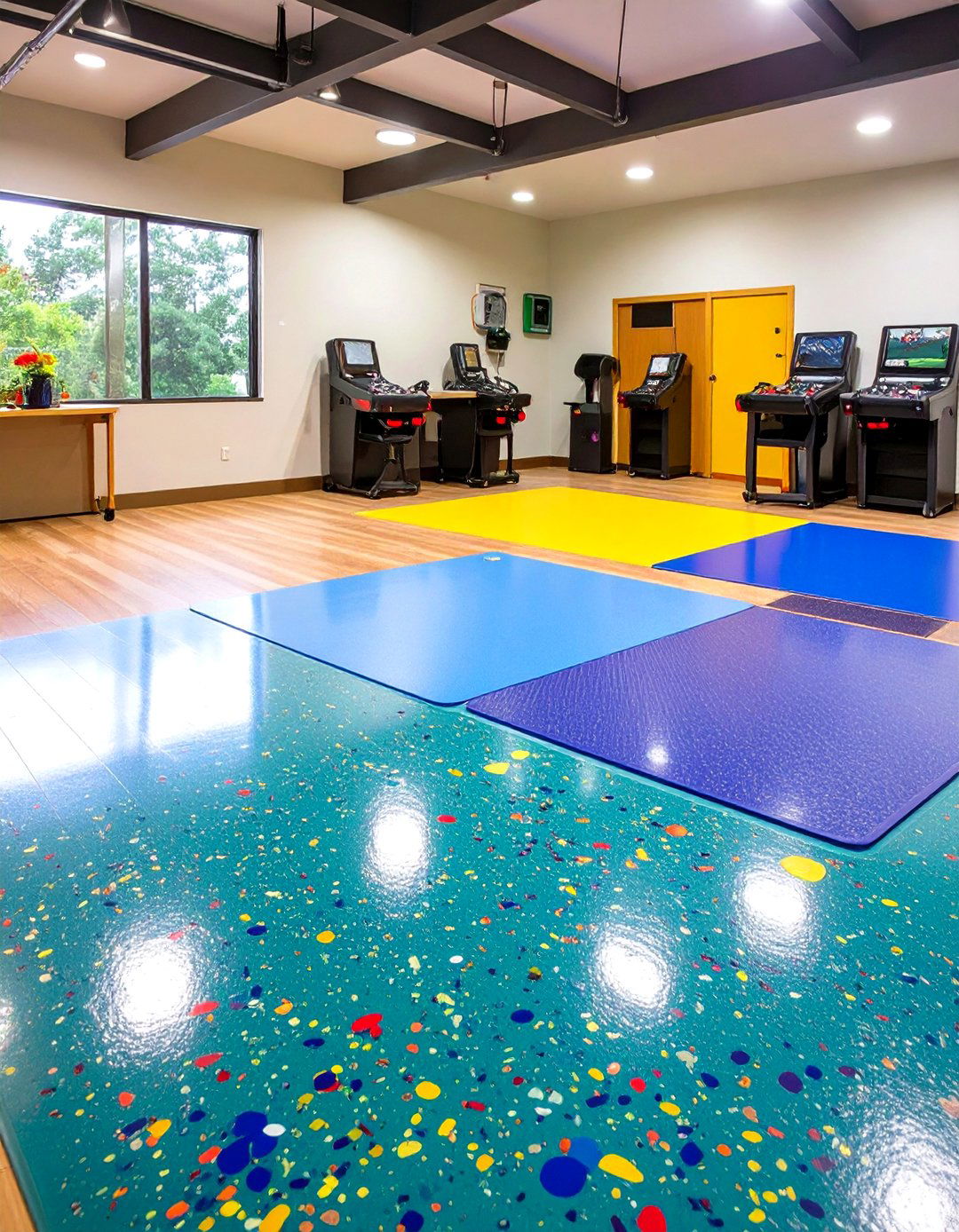 Epoxy Flooring Upgrade for a Durable Garage Game Room - 20 Garage Game Room Ideas