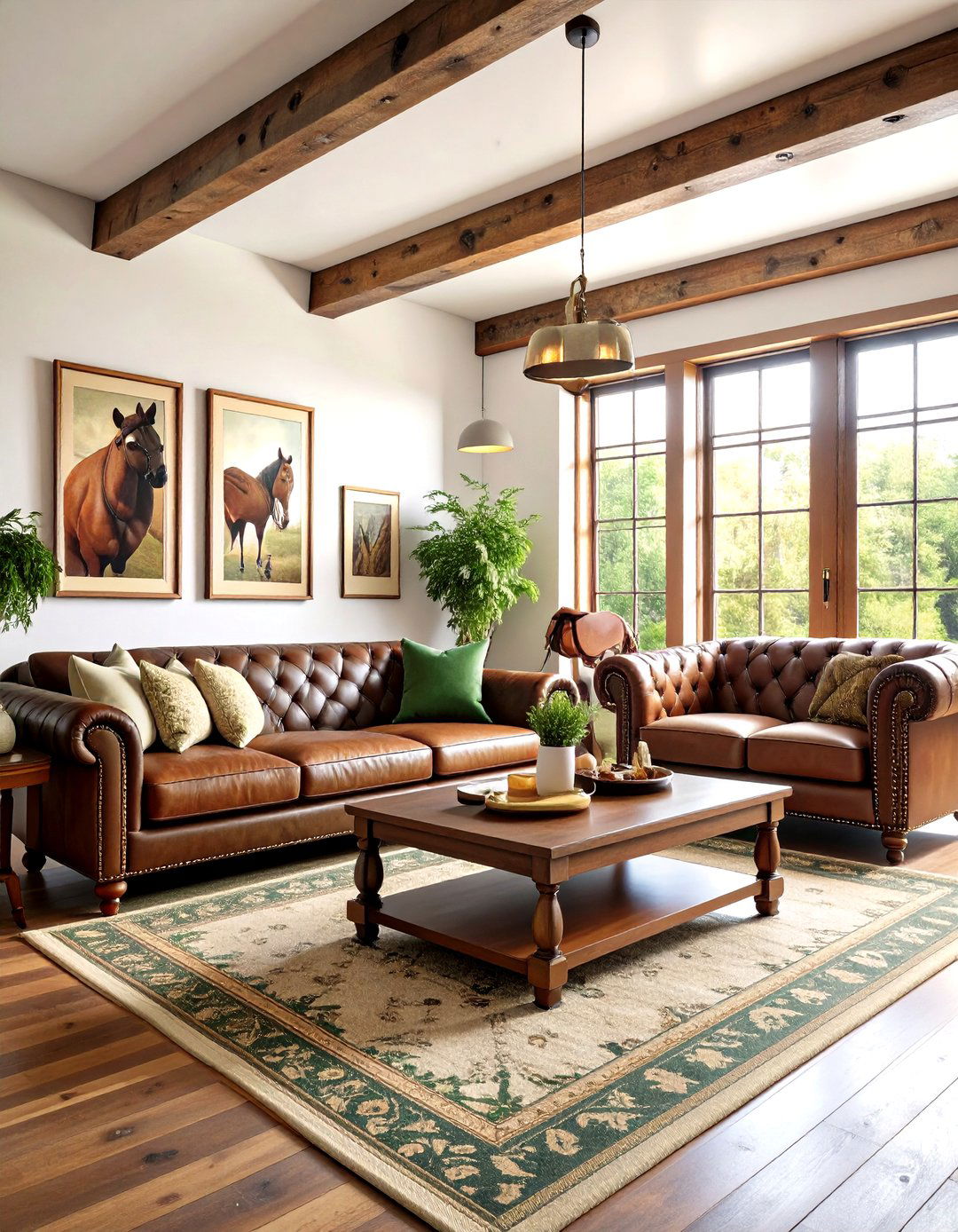Equestrian Western Living Room - 20 Western Living Room Ideas