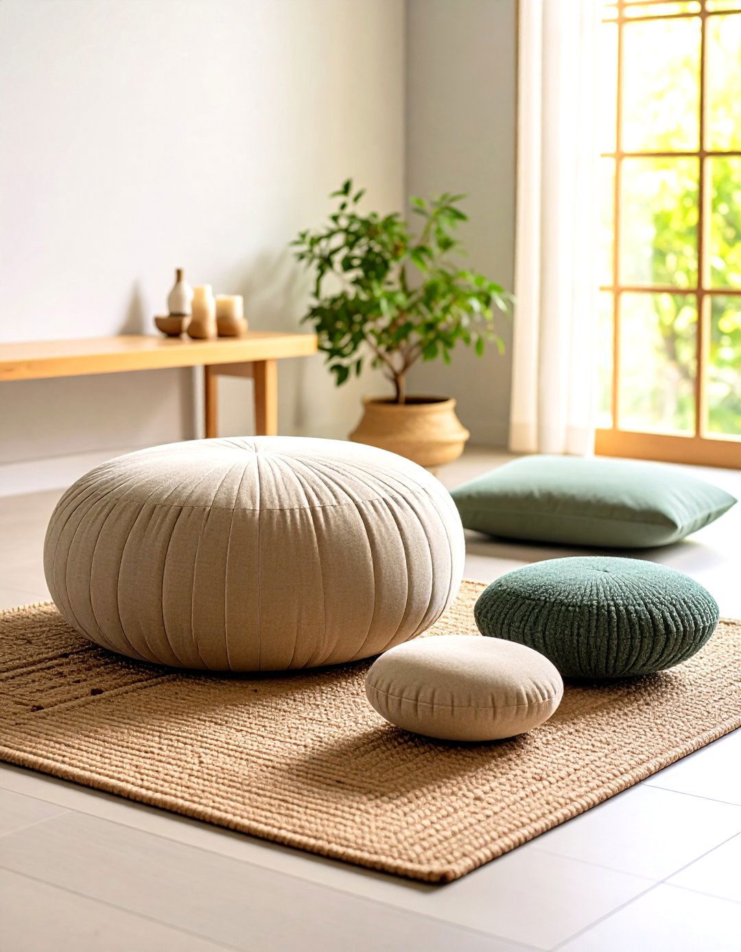 Ergonomic Meditation Floor Seating with Built In Support - 20 Floor Seating Ideas