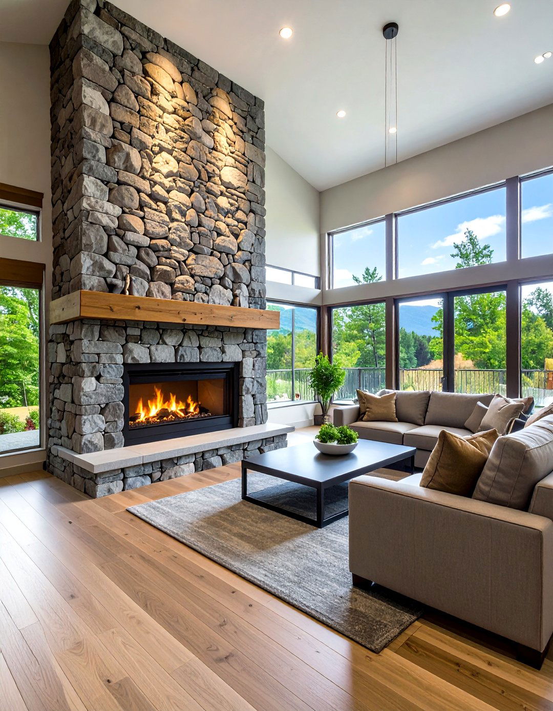 Ethanol Basement Fireplace - 20 Basement Fireplace Ideas