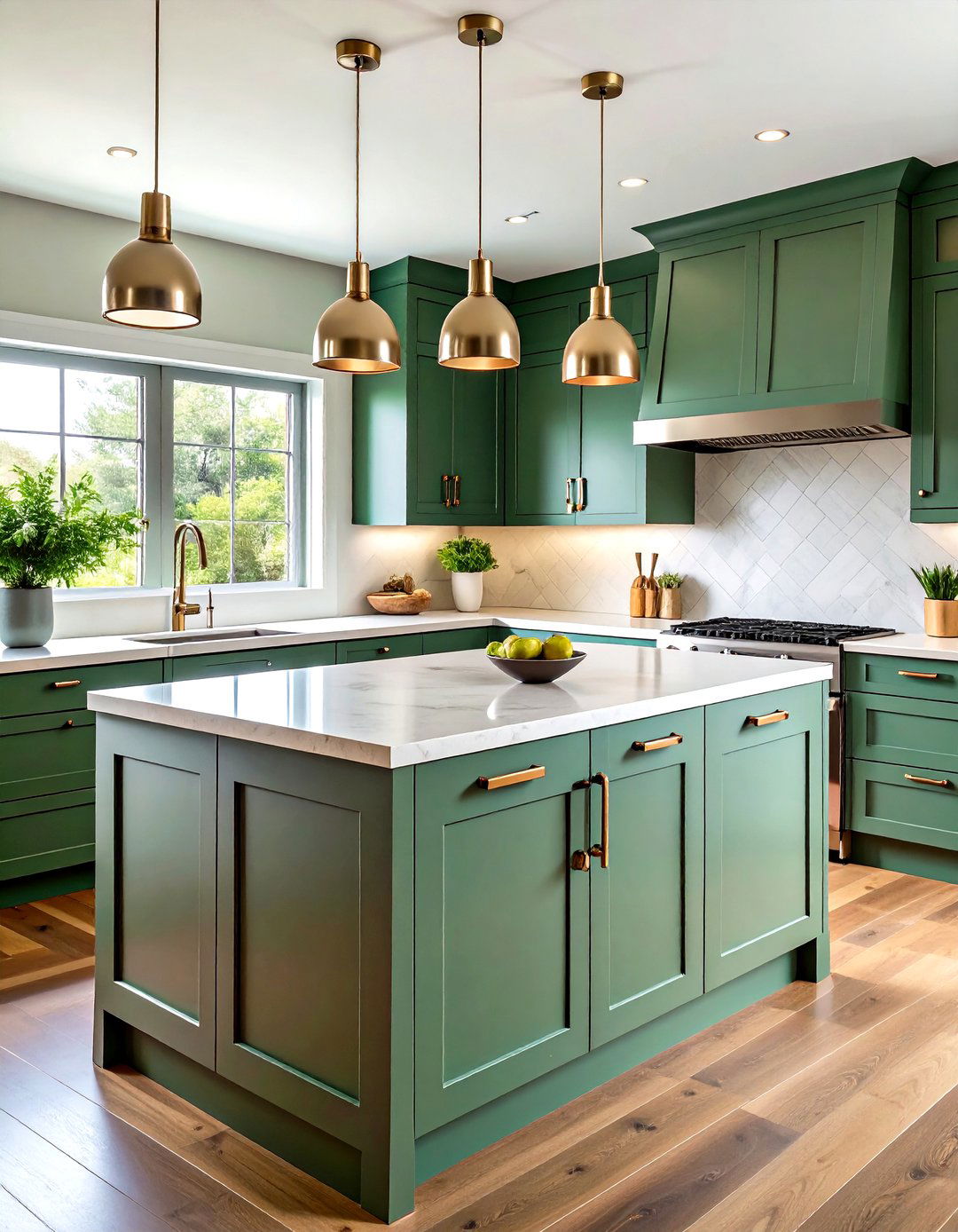 Eucalyptus Green Solid Surface for Minimalists - 20 Kitchen With Green Countertops Ideas
