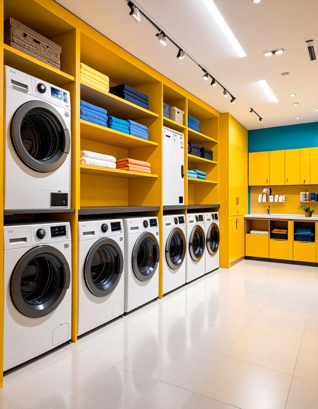 European Style Laundry Closet with Compact Efficiency - 20 Laundry Closet Ideas