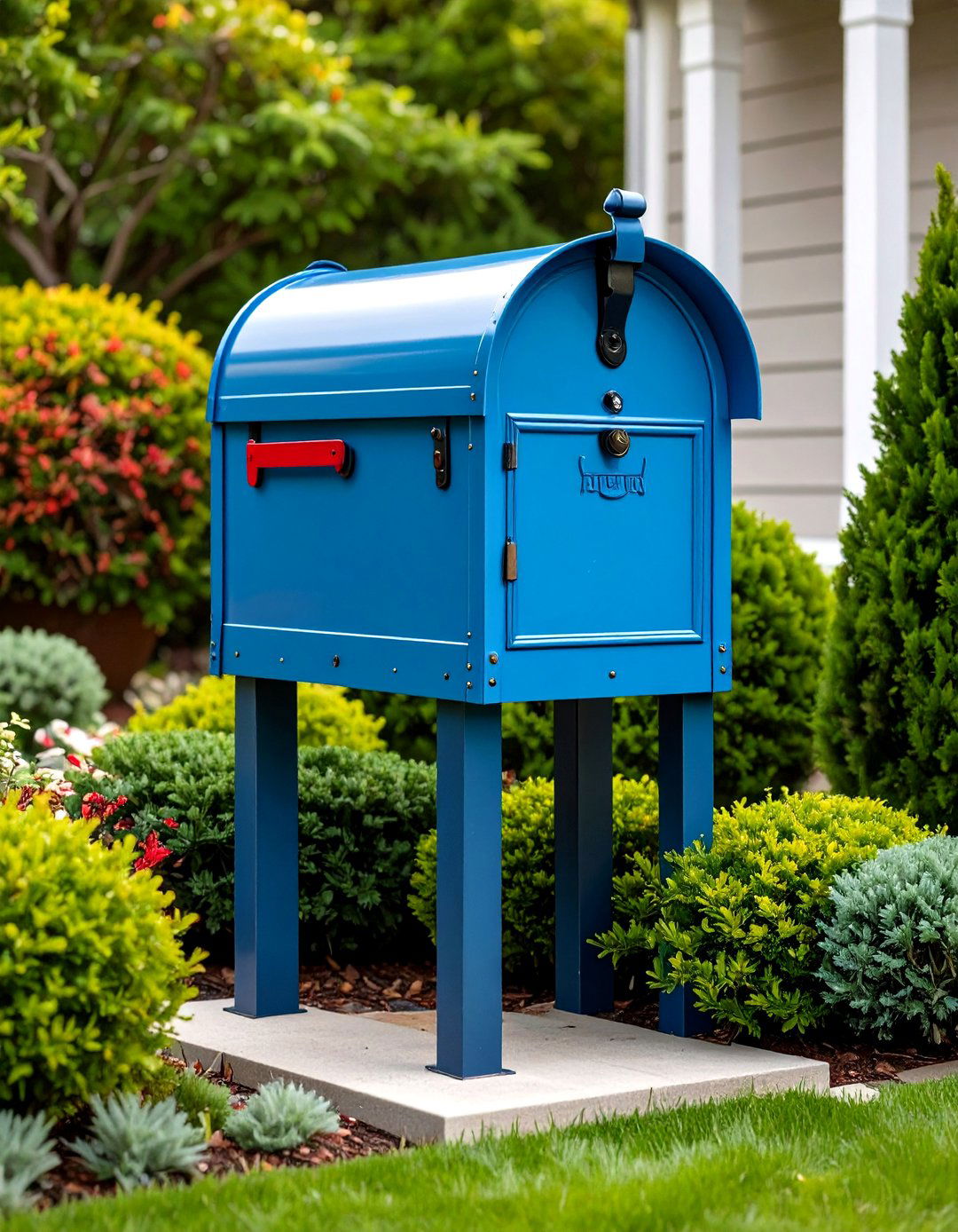 Evergreen Structure Mailbox Landscaping - 20 Mailbox Landscaping Ideas